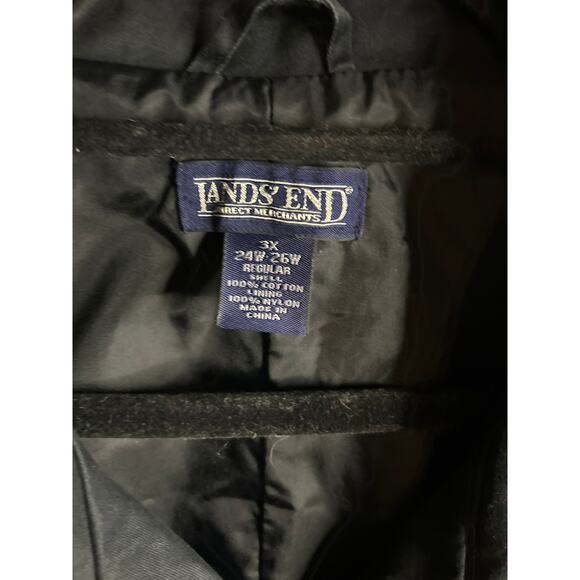 Lands End Women’s 3X Mid-Length Trench Coat Lightweight Polished Outerwear - Picture 2 of 7